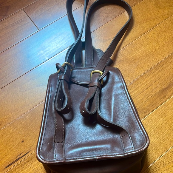 Vintage Coach Brown Leather Daypack - Picture 3 of 8